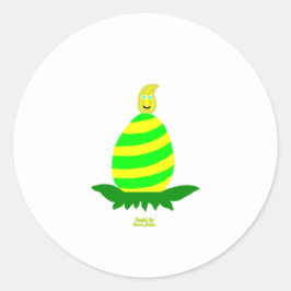 Páscoa quer um adesivo redondo