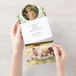 Páscoa Religiosa Foto de Oração Lírios Brancos