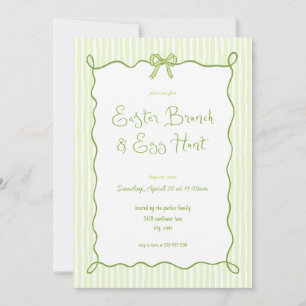 Páscoa Verde Whimsical Brunch Convite Para Caça De