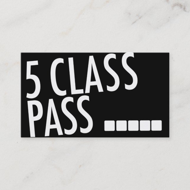 Passagem da classe do cartão de visita 5 da ioga (Frente)