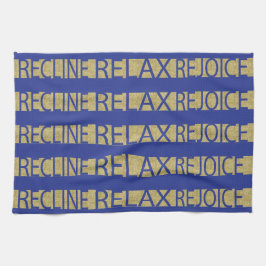 Passagem da Toalha da Cozinha RRR/Azul,Dourado