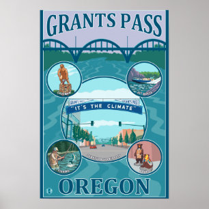Passagem das concessões, poster de viagens de