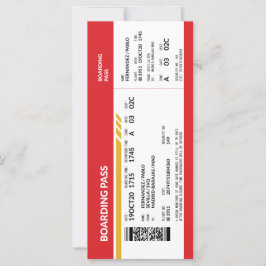 Passagem de embarque - Vermelho