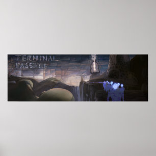 Passagem de terminal de poster 2 largura