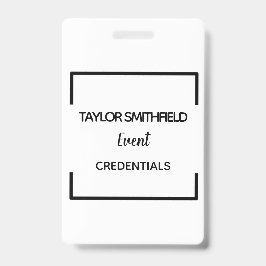 passagem personalizada geométrica do crachá VIP