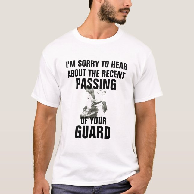 Passando a guarda a camisa engraçada do jitsu de (Frente)