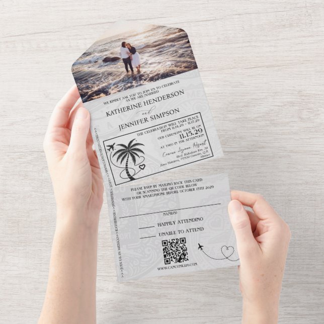 Passaporte Casamento Lavanda México (Aba destacável)