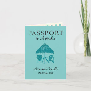 Passaporte de Casamento Convite para a Austrália