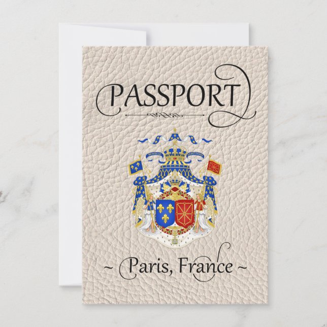 Passaporte de Paris de Ivory Salvar Cartão de Data (Frente)