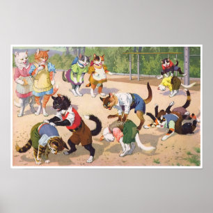 PASSARELAS: Um jogo selvagem da arte do poster  