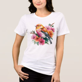 Passarinho Flor de Rosa