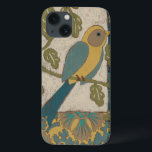 Pássaro Azul Amarelo e Teal Emitido em uma Ramific<br><div class="desc">Esta bela pintura de um pássaro azul amarelo e lacrado em um galho se ajustado perfeitamente a qualquer produto Zazzle. A pintura de Chariklia Zarris,  inspirada na colagem,  é composta por vários padrões,  flores e folhas diferentes. Confira!</div>