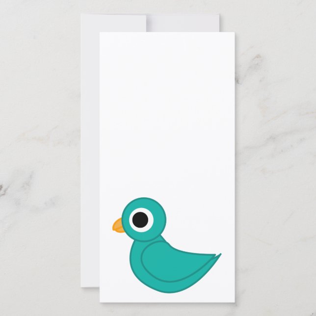 Pássaro azul-claro (Frente)