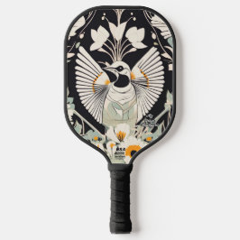 Pássaro Branco Personalizado Pickleball Paddle