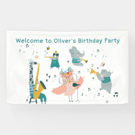 Pássaro Canino Rosa com Aniversário de Banda Anima