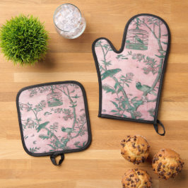 Pássaro Chinoiserie Rosa