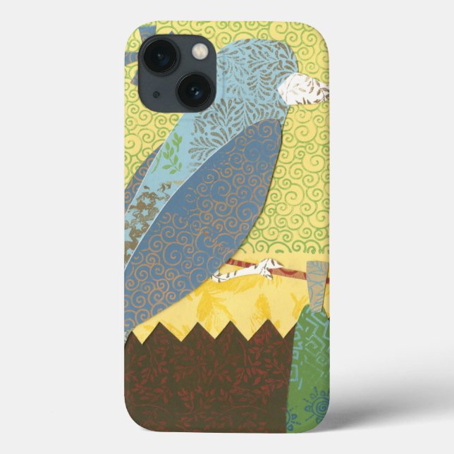 Pássaro Colorido num Fio (Verso)