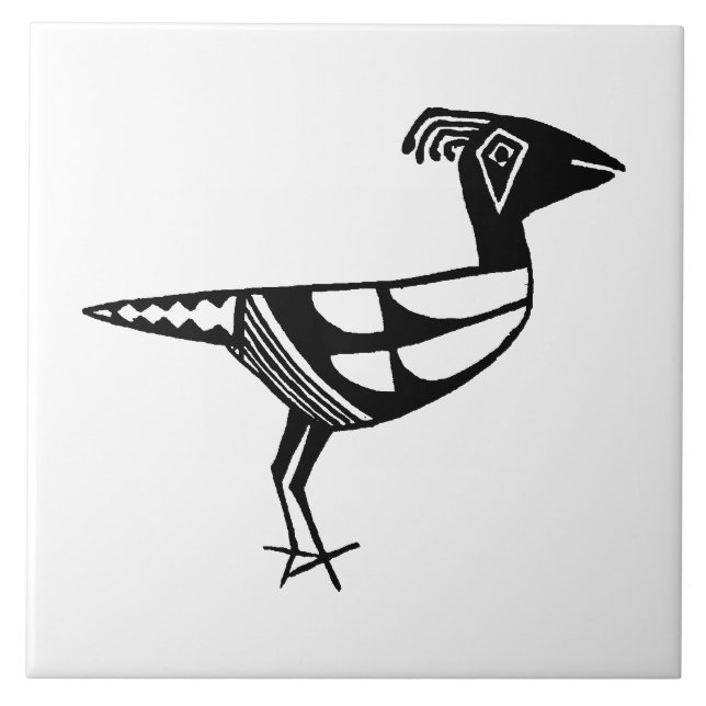 Pássaro da Artéria do Sudoeste Mimbres Pottery (Frente)