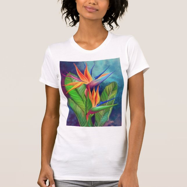 Pássaro da Flor do Paraíso - Camisa Strelitzia (Frente)
