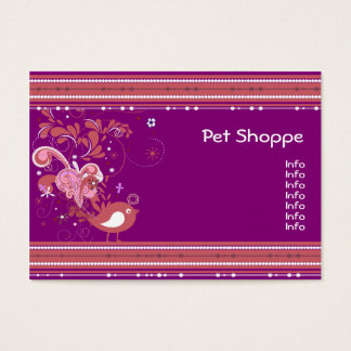 Pássaro de Abstrato rosa e púrpura