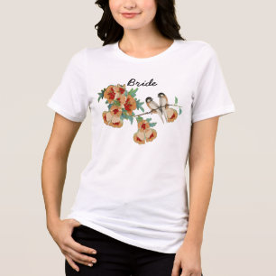 Pássaro de Amor Flor de Cerejeira Vintage