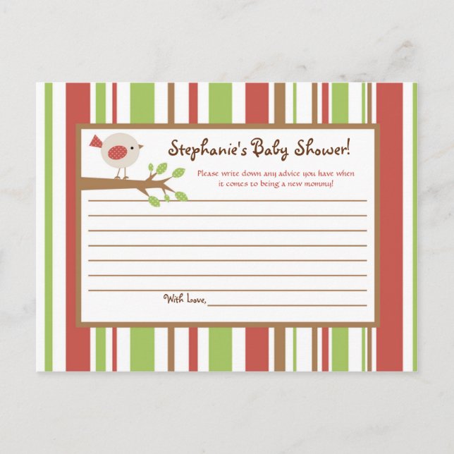 Pássaro de Fazenda Vermelho com placa de conselho  (Frente)