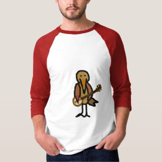 Pássaro do ANÚNCIO que joga a camisa do banjo