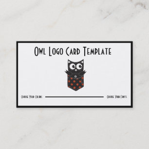 Pássaro em um Cartão de visita de logotipo de bo