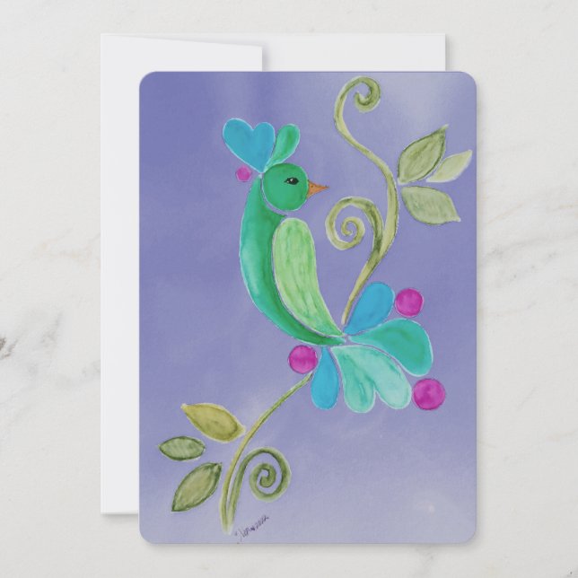 Pássaro Em Uma Árvore (Frente)