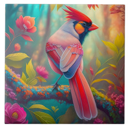 Pássaro Fantasia Cardinal Macho