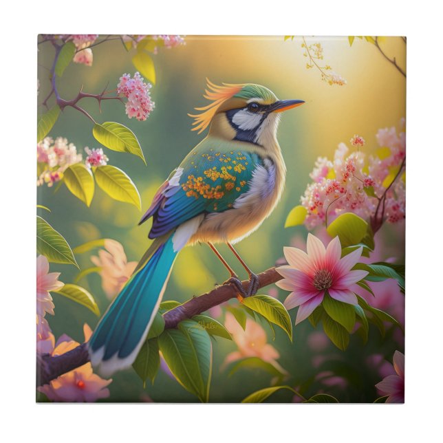 Pássaro Fantástico de Ala Verde (Frente)