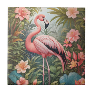 Pássaro Flamingo Tropical Rosa Gordo