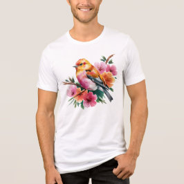 Passaro Flor Rosa