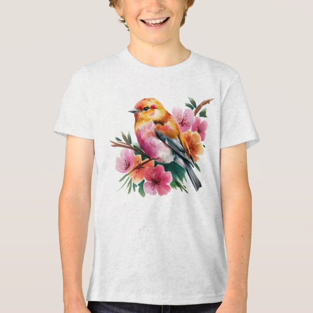 Passaro Flor Rosa (Frente)