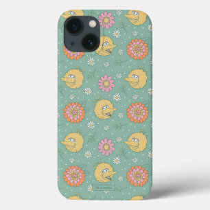 Pássaro Grande Padrão Floral Vibrações Boas