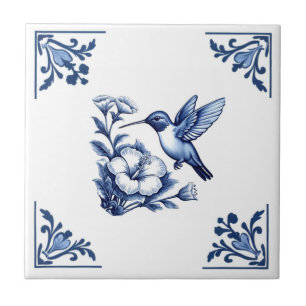 Pássaro Hummingbird Azul Pó Azul Cantos Florais Br