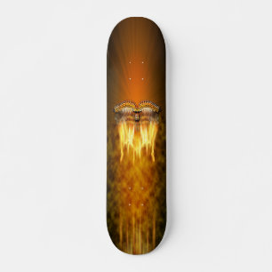 Pássaro no skate de voo