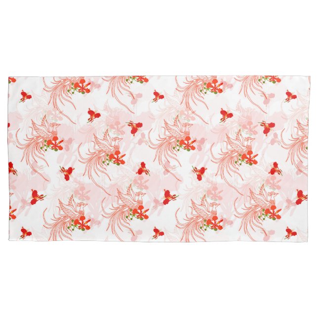 Pássaro Phoenix E Flor Phoenix Sem Olho (Frente-Esquerda)