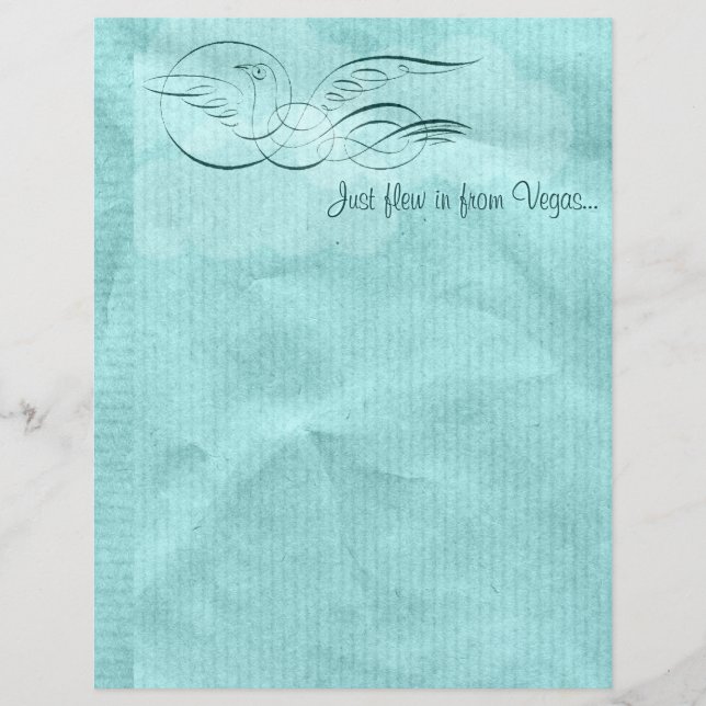 Pássaro Scrolly (Papel de Álbum de Recortes Person (Frente)