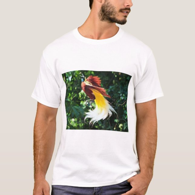 Pássaro Tropical da Bela Camisa do Paraíso (Frente)