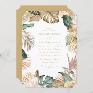 Pássaro Tropical do Casamento do Paraíso Convite