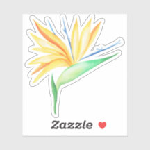 Pássaro tropical do paraíso vinil adesivo