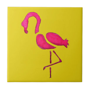 Pássaro único rosa-claro flamingo