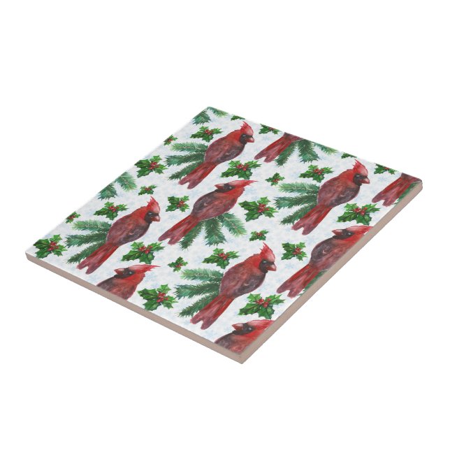 pássaro vermelho-aquarela (Lateral)