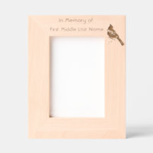 Pássaro Vermelho Cardinal do Memorial Keepsaame