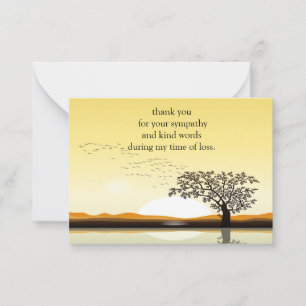 Pássaro voador quando Cartões de agradecimentos