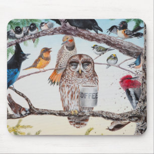 "Pássaros adiantados" Mousepad