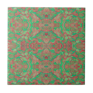 Pássaros árabes Bohemian Boho Red Green