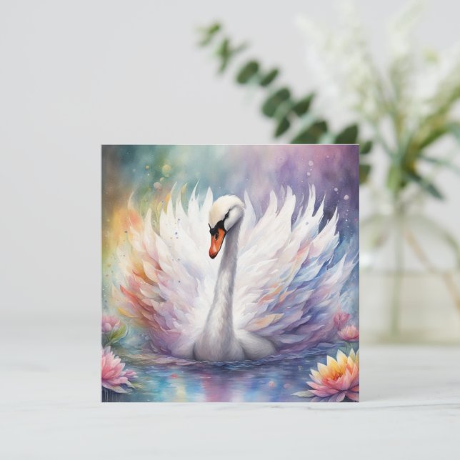 Pássaros Arco-íris Cisne 1 (Em pé/Frente)