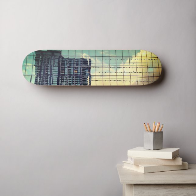 Pássaros Azul Céu em Skate no Arame (Arte de parede (Horz))
